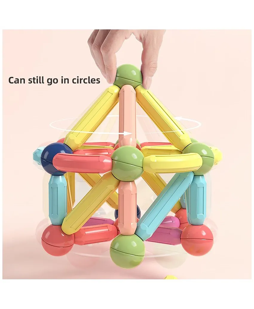 Magnetic Stick Toy Building Blocks Set For Kids - Image 4