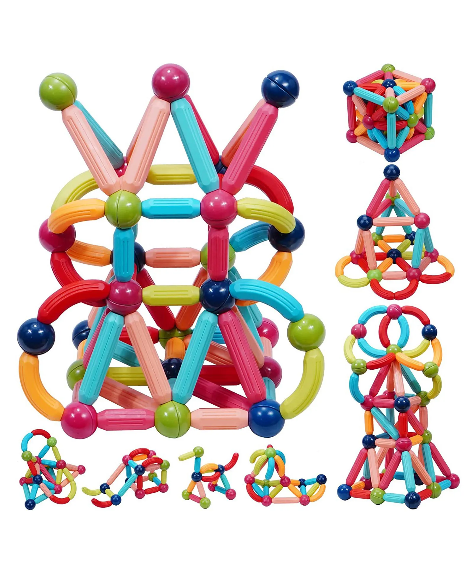 Magnetic Stick Toy Building Blocks Set For Kids - Image 2